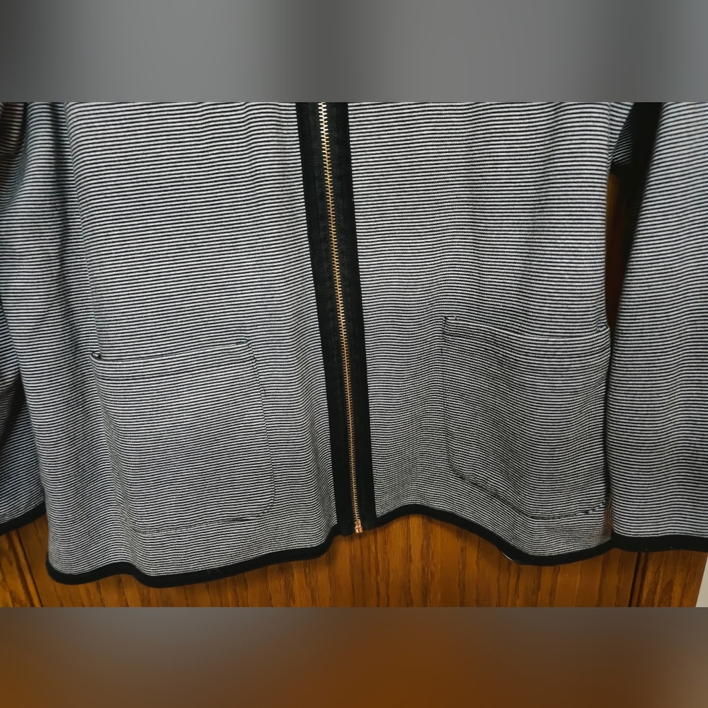 Women's Lauren Ralph Lauren Black & White Reversible Blazer Jacket, 2X - Picture 6 of 8